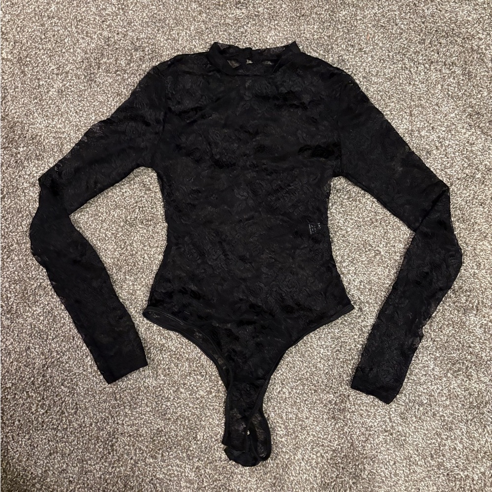 Black Lace Body Suit